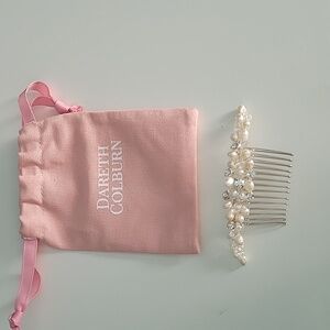 Dareth Colburn designs freshwater pearl and silver hair comb